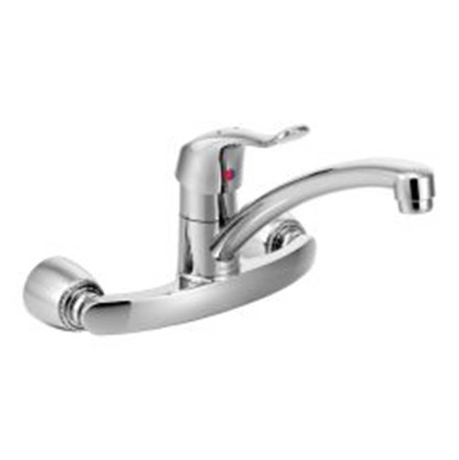 Moen Commercial Chrome one-handle kitchen faucet