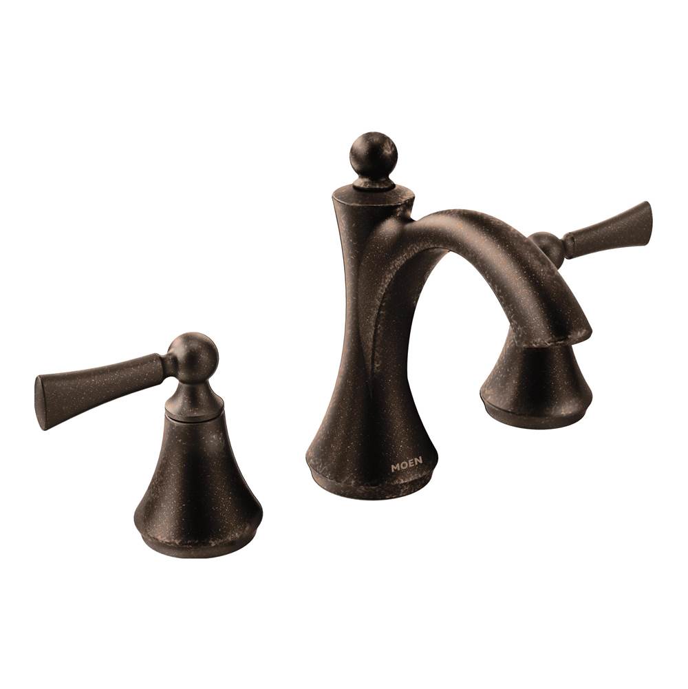 Moen Wynford 8 in. Widespread 2-Handle High-Arc Bathroom Faucet in Oil Rubbed Bronze (Valve Sold Separately)