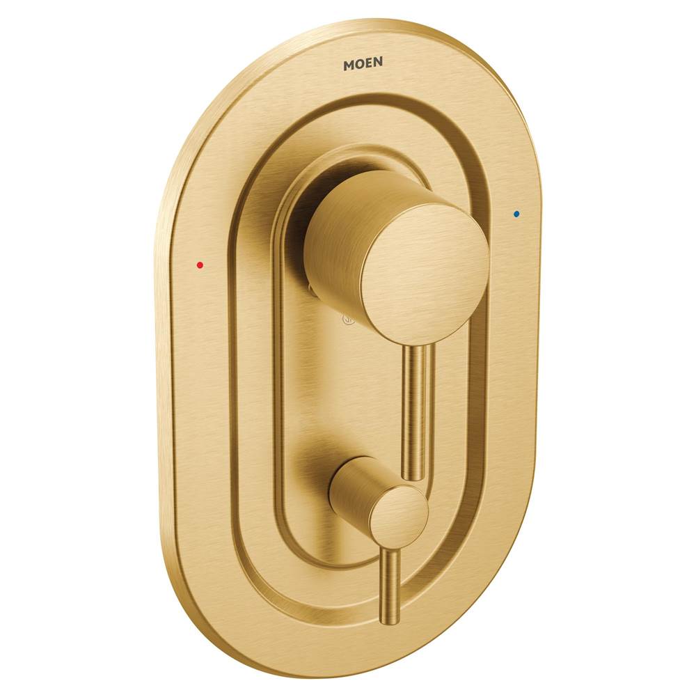 Moen Align Posi-Temp with Built-in 3-Function Transfer Valve Trim Kit, Valve Required, Brushed Gold