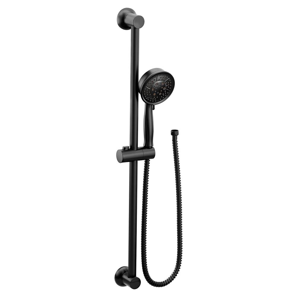 Moen Eco-Performance Handheld Showerhead with 69-Inch-Long Hose Featuring 30-Inch Slide Bar, Matte Black