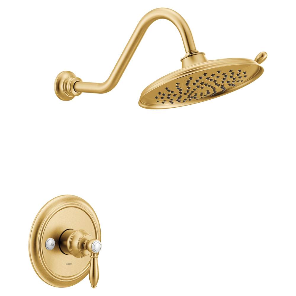Moen Weymouth M-CORE 3-Series 1-Handle Shower Trim Kit in Brushed Gold (Valve Sold Separately)