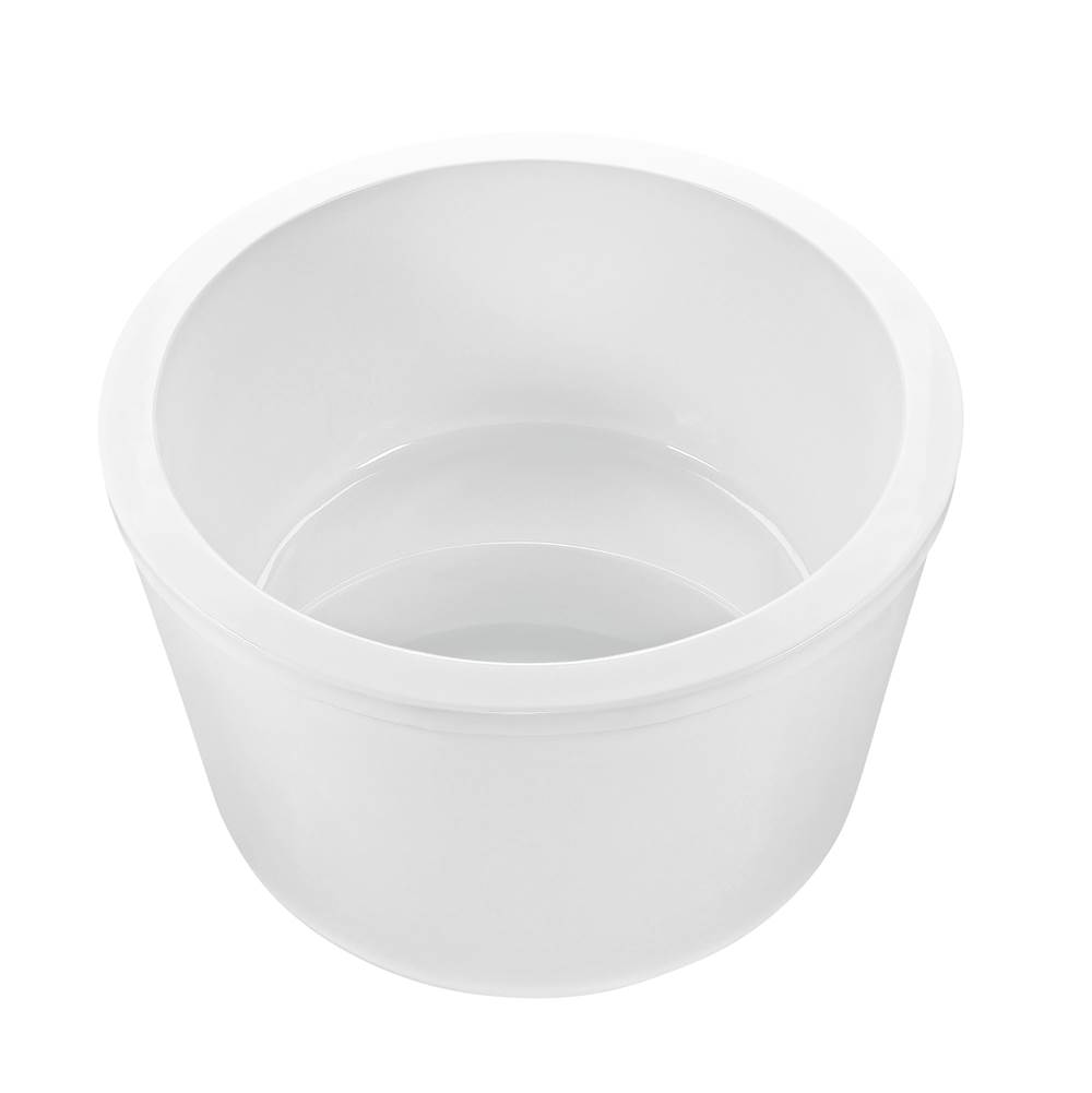 MTI Baths Jasmine 2 Acrylic Cxl Freestanding Round Air Bath Elite - White (52X52)