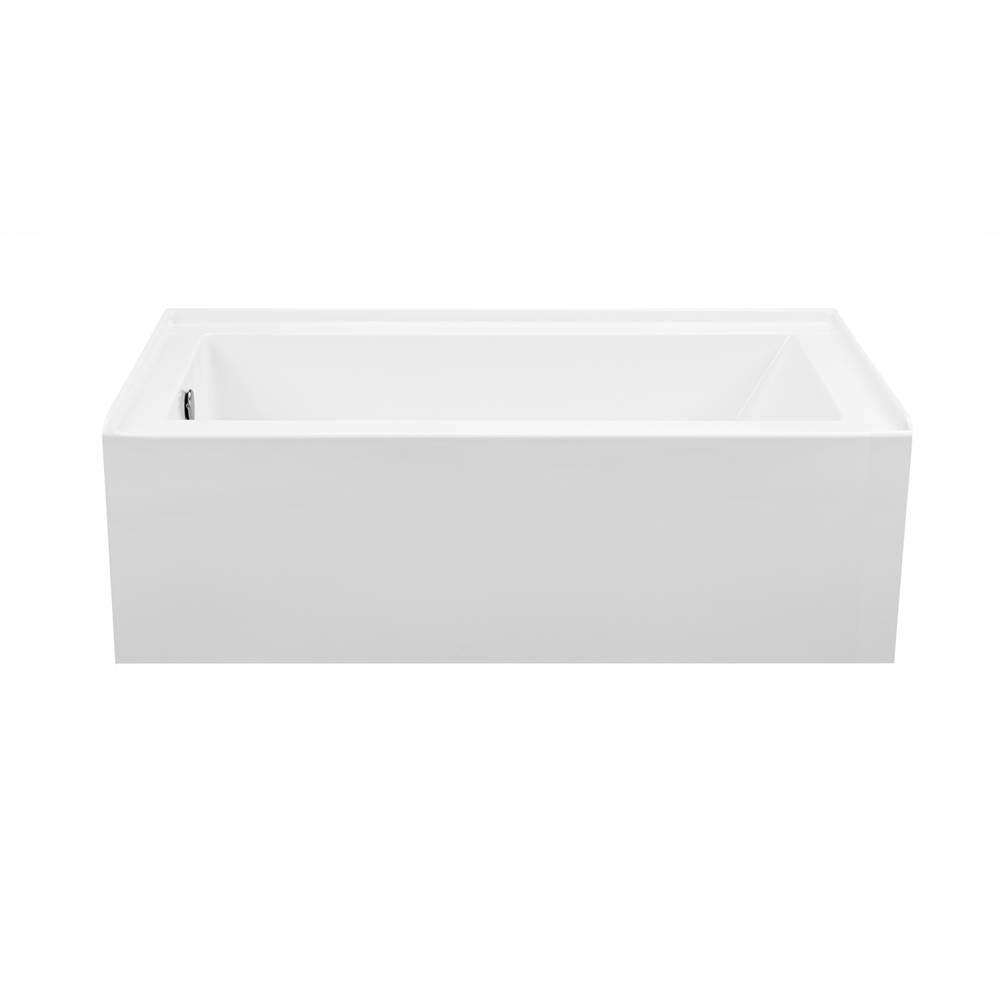 MTI Baths Cameron 3 Acrylic Cxl Integral Skirted Lh Drain Air Bath/Whirlpool - White (66X32)
