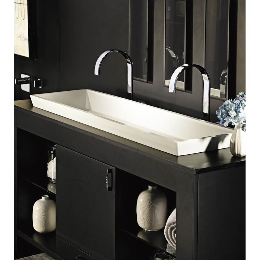 MTI Baths 48X14 GLOSS BISCUIT ESS SINK-PETRA DOUBLE W/ DUAL DRAINS
