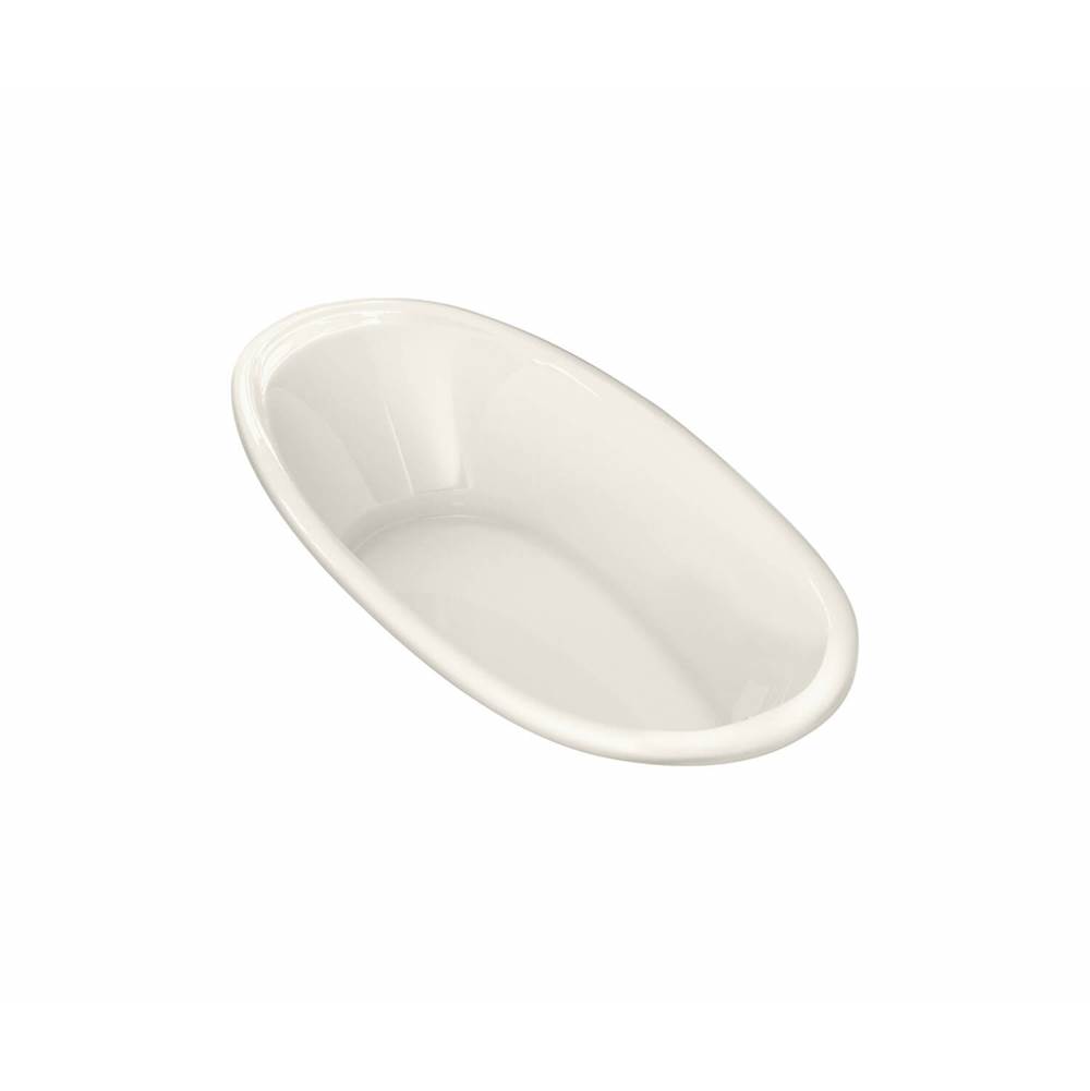 Maax Saturna 6036 Acrylic Drop-in Center Drain Combined Whirlpool & Aeroeffect Bathtub in Biscuit