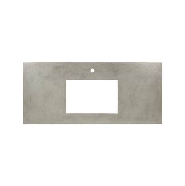 Native Trails 48'' Native Stone Vanity Top in Ash- Rectangle with Single Hole Cutout