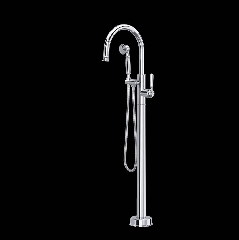 Rohl Traditional Single Hole Floor Mount Tub Filler Trim