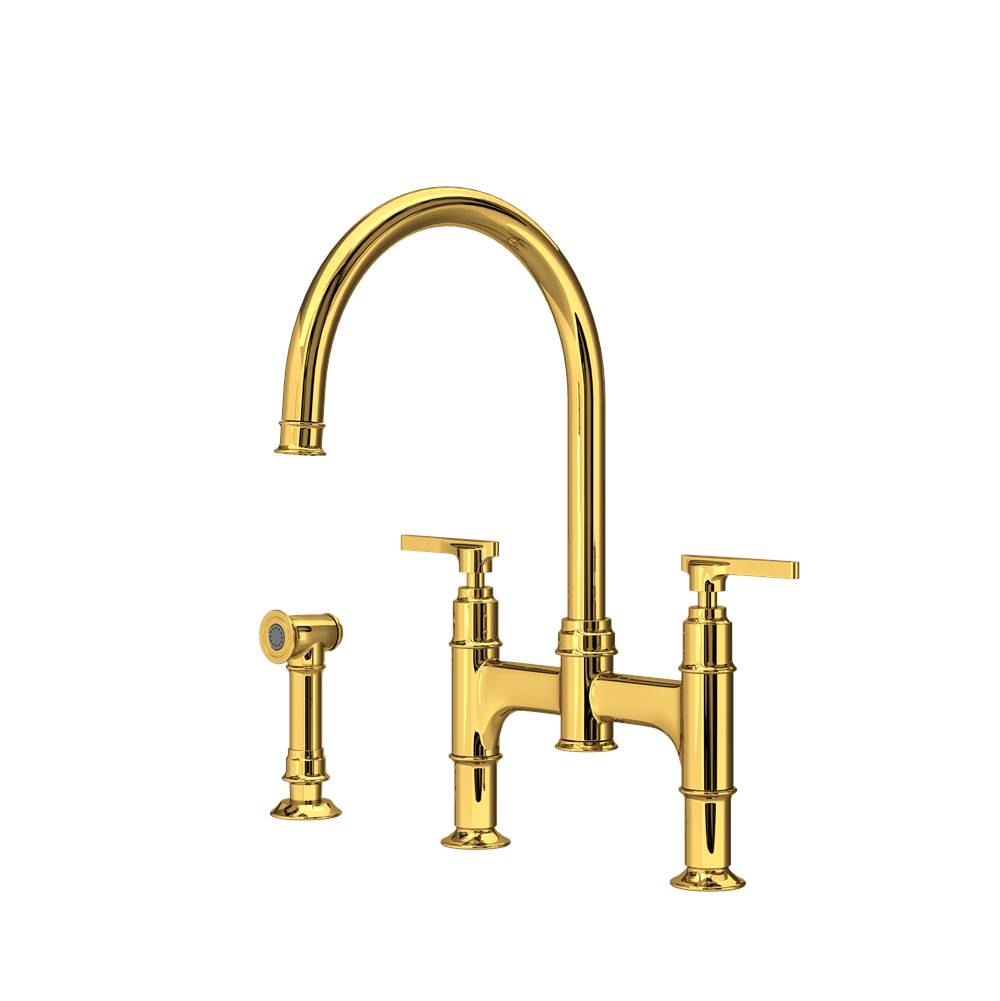 Rohl Southbank™ Bridge Kitchen Faucet With Side Spray