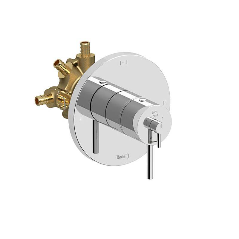 Riobel Pro 2-way Type T/P (thermostatic/pressure balance) coaxial complete valve PEX