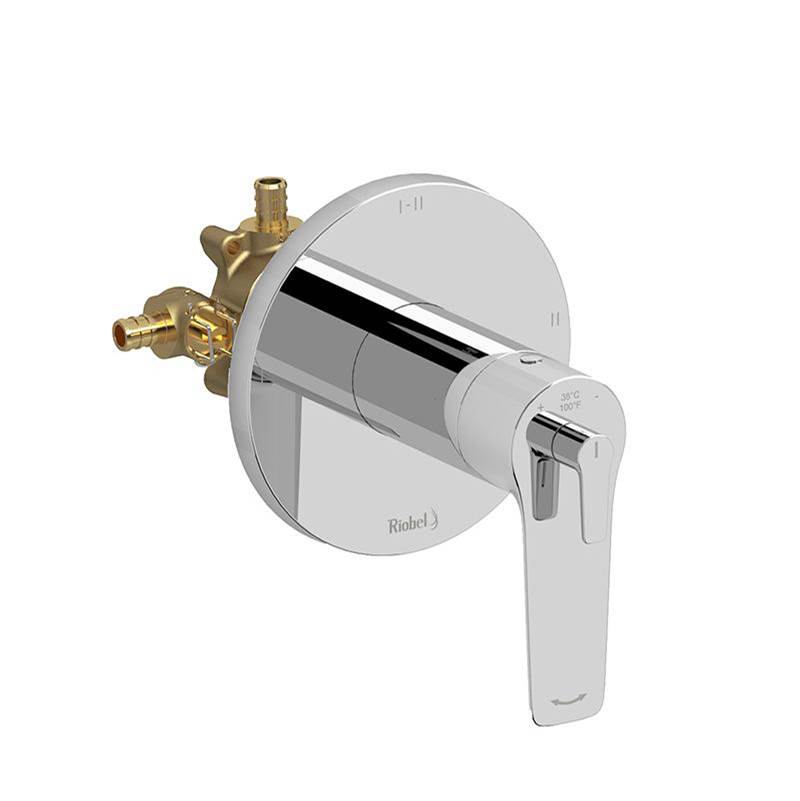 Riobel Pro 2-way Type T/P (thermostatic/pressure balance) coaxial complete valve