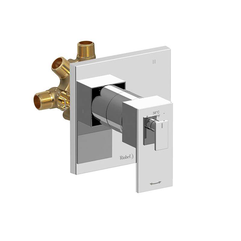 Riobel Pro 3-way no share Type T/P (thermostatic/pressure balance) coaxial complete valve