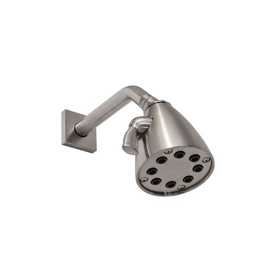 Sonoma Forge 8-Plunger Shower Head  With 1/2'' X 8'' Arm And Square Wall Flange 3-1/2'' Diameter Face, Adjustable Spray