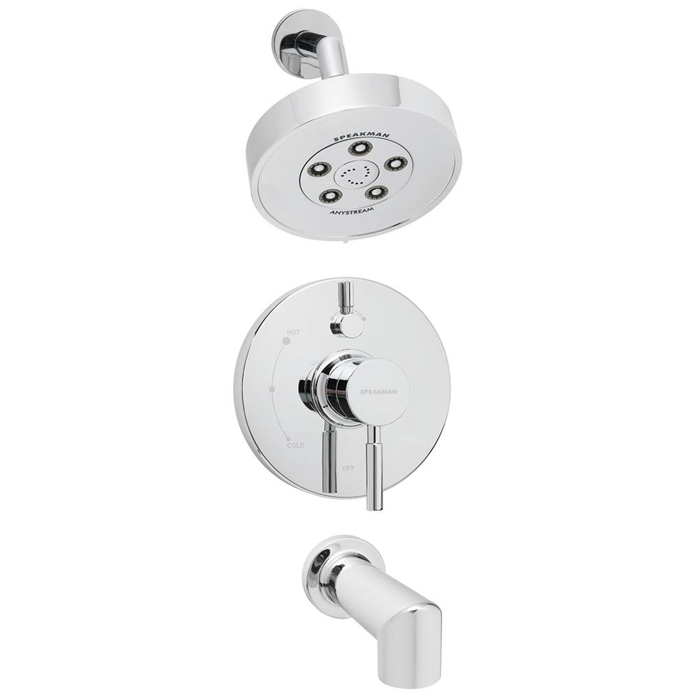 Speakman Neo SM-1430-P Shower and Tub Combination with Diverter Valve