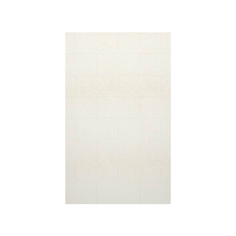 Swan TSMK-8434-1 34 x 84 Swanstone® Traditional Subway Tile Glue up Bathtub and Shower Single Wall Panel in Tahiti White
