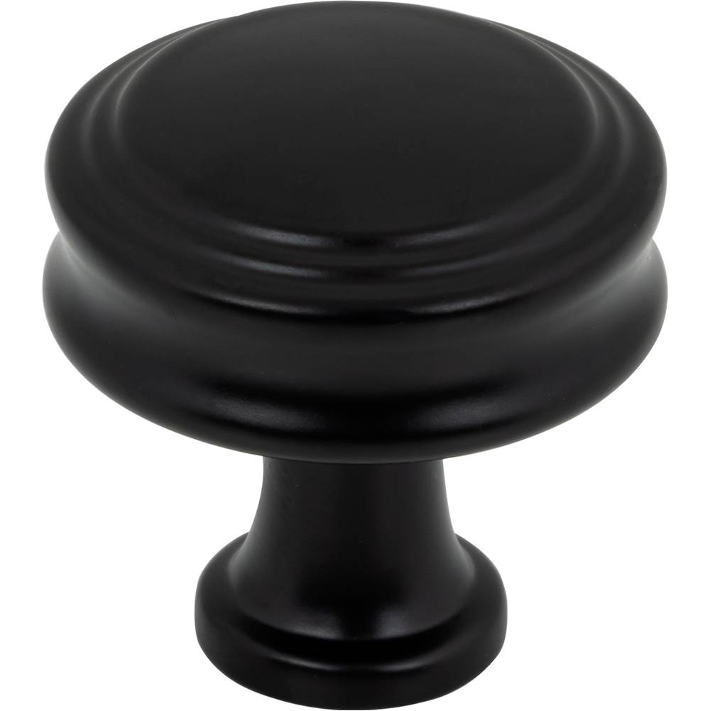 Top Knobs Coddington Knob 1 1/4 Inch Flat Black