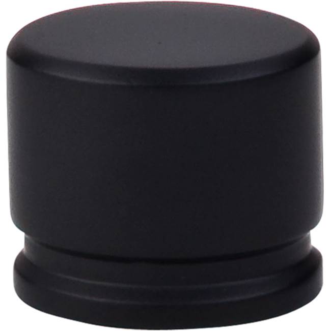 Top Knobs Oval Knob 1 3/8 Inch Flat Black