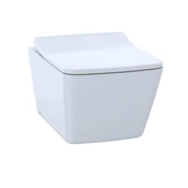 TOTO SP WASHLET®+ Wall-Hung Toilet Bowl 1.28 and 0.9 GPF with CEFIONTECT, Cotton White - CT449CFGT60#01