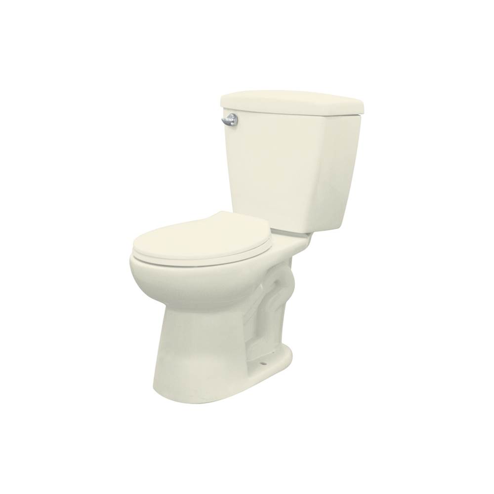 Transolid Two Piece Harrison Round Front Toilet in Biscuit