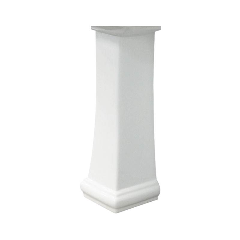 Transolid Avalon Vitreous China Pedestal Leg Only in White
