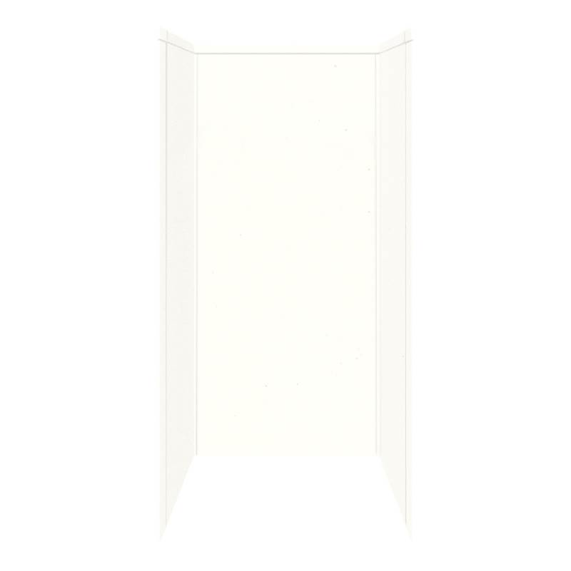 Transolid 36'' x 36'' x 72'' Decor Shower Wall Surround in White