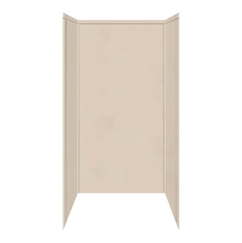 Transolid 48'' x 36'' x 72'' Decor Shower Wall Surround in Sand Castle