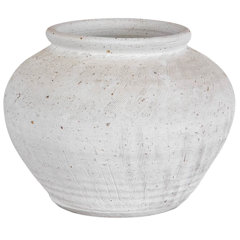 Uttermost Uttermost Floreana Round White Vase