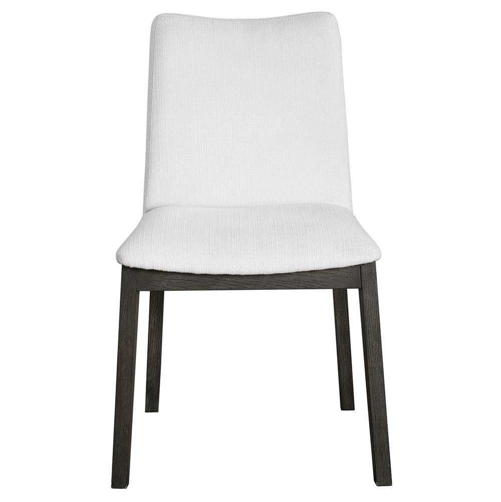 Uttermost Uttermost Delano White Armless Chair S/2