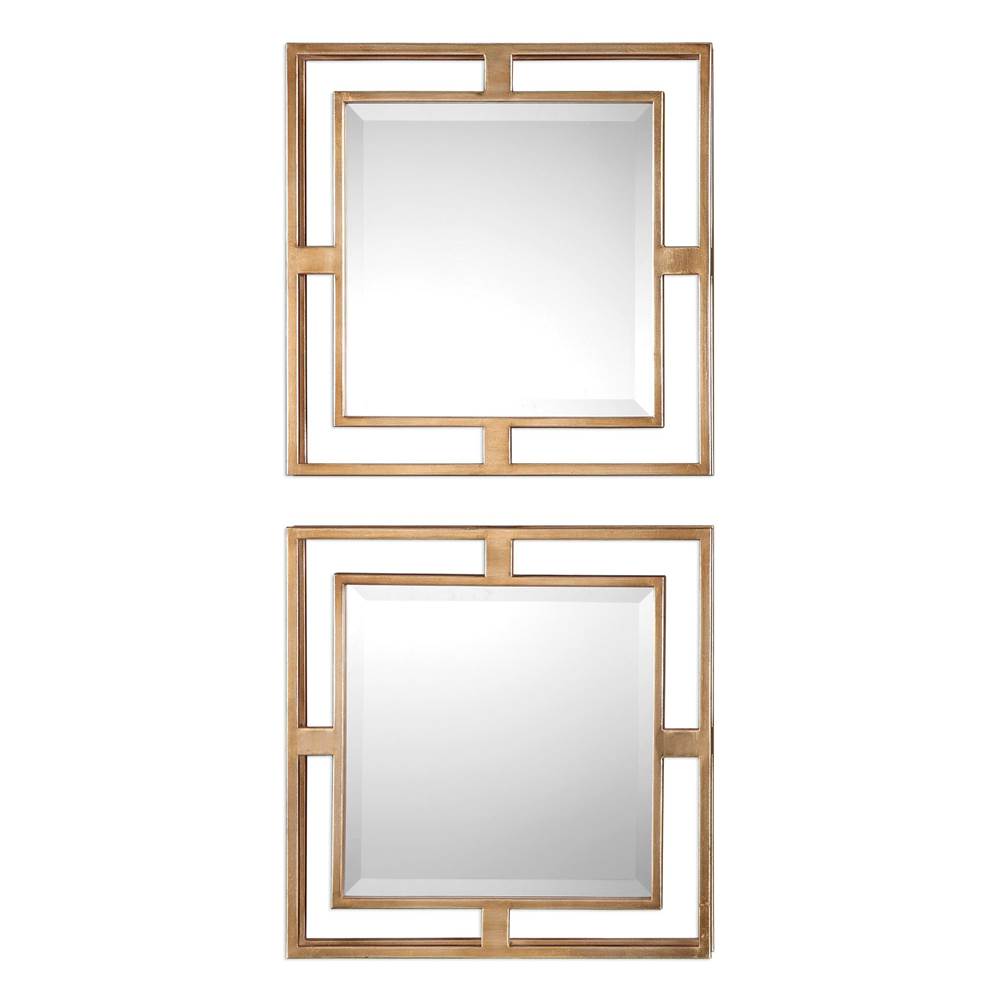 Uttermost Uttermost Allick Gold Square Mirrors S/2