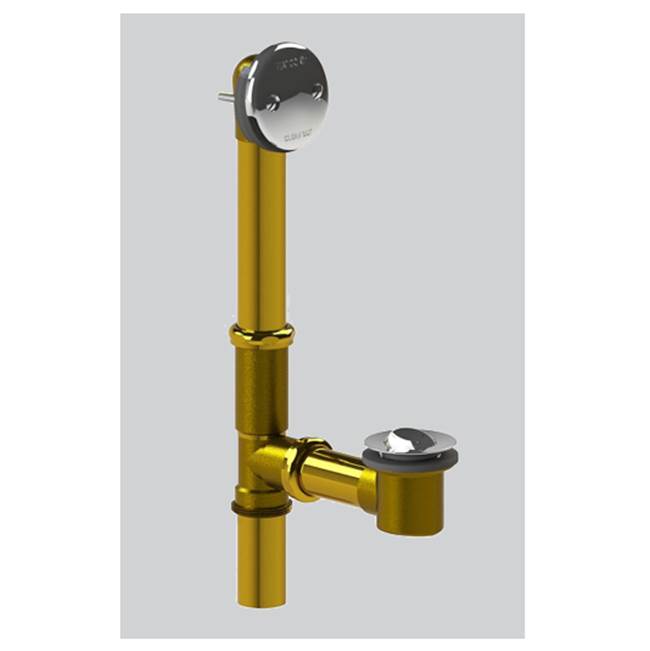 Watco Manufacturing Lift And Turn Bath Waste Tubs To 24-In. 20-Ga Brass Brs Polished Brass ''Pvd''