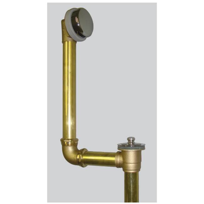 Watco Manufacturing Innovator Push Pull Direct Drain Tubs To 16-In. 17G Brs Brs Polished Brass ''Pvd''