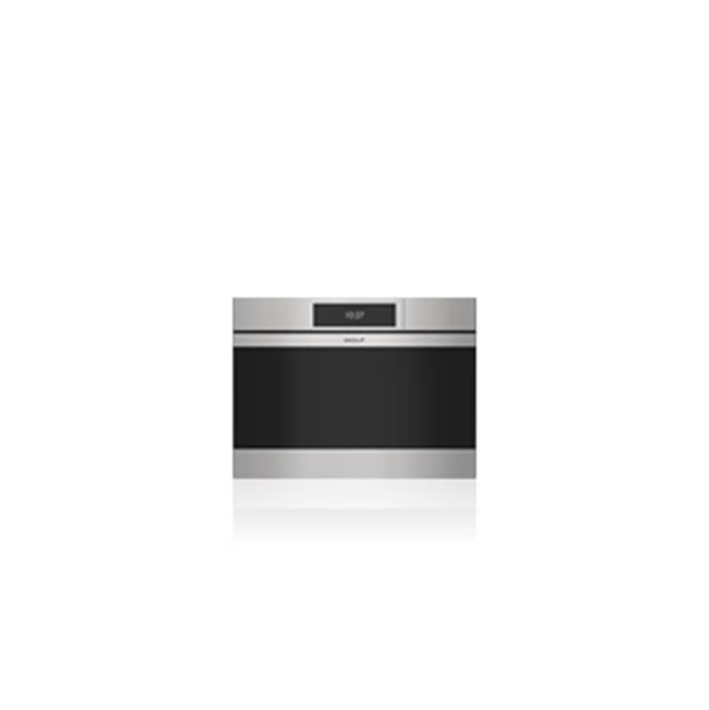 Wolf 24'' M Series Contemporary Stainless Steel Handleless Convection Steam