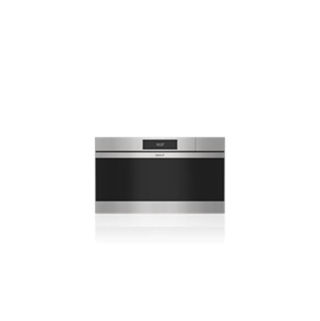 Wolf 30'' M Series Contemporary Stainless Steel Handleless Convection Steam