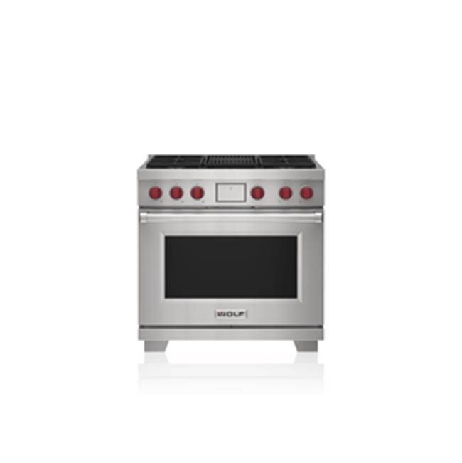 Wolf 36' Dual Fuel Range - 4 Burners And Infrared Charbroiler - LP