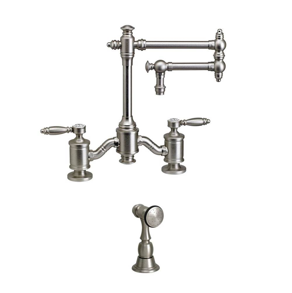 Waterstone Waterstone Towson Bridge Faucet - 12'' Articulated Spout w/ Side Spray